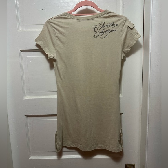 NWOT Christian Audigier Embellished Top - Picture 6 of 8